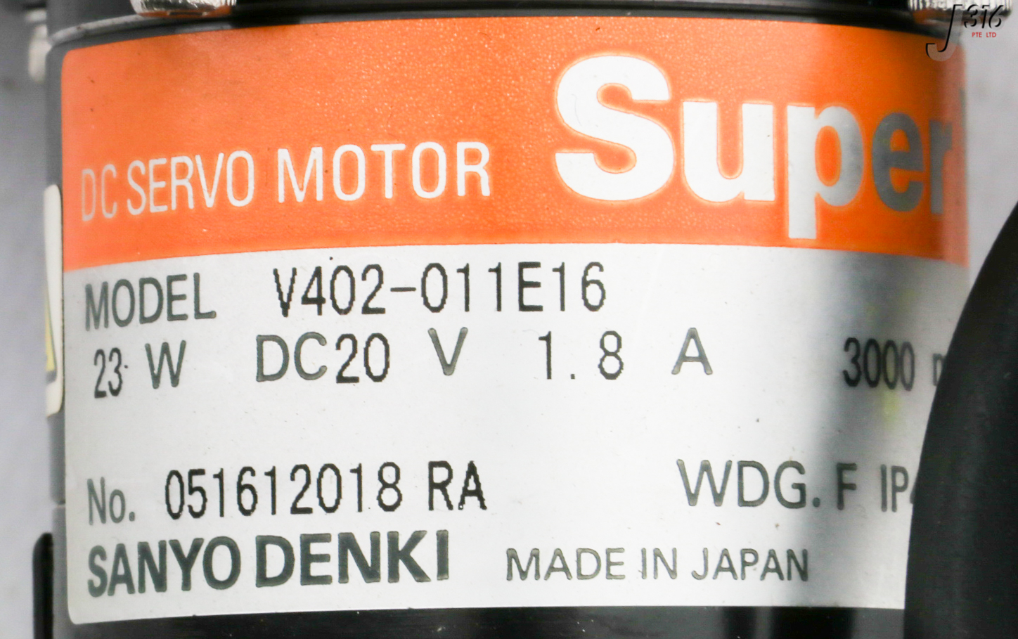 33104 SANYO DENKI DC SERVO MOTOR W/ GEARHEAD 1181020 V402-011E16